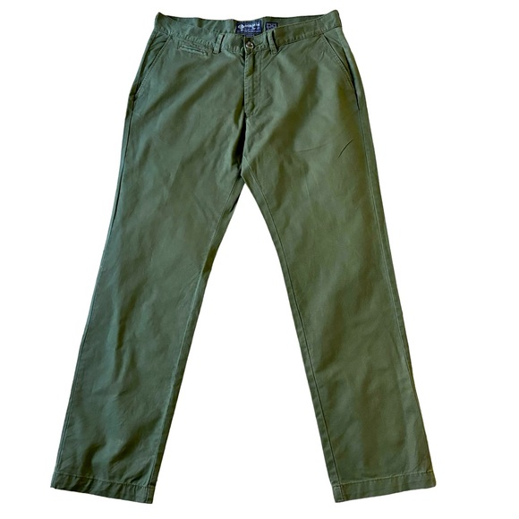 American Rag Other - ***FIRM PRICE*** AMERICAN RAG Slim Straight Five Pocket Chinos Olive Green SZ 34